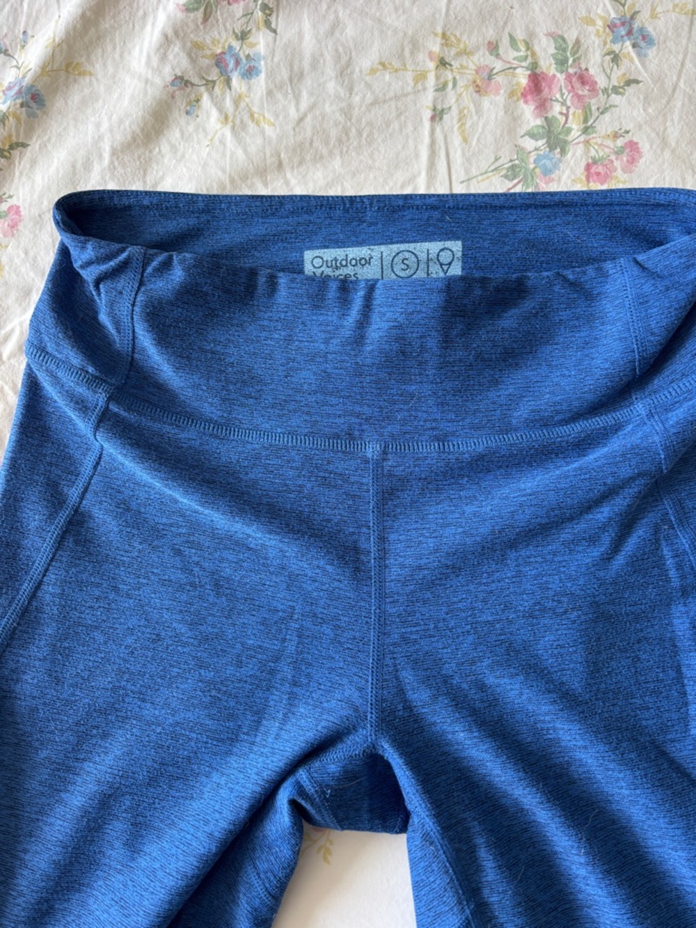 Outdoor Voices Blue High-Waist Active Leggings - Picture 3 of 5